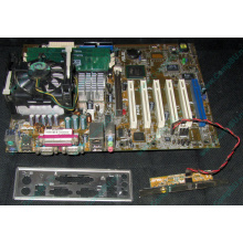 Материнская плата Asus P4PE (FireWire) с процессором Intel Pentium-4 2.4GHz s.478 и памятью 768Mb DDR1 Б/У (Некрасовка)